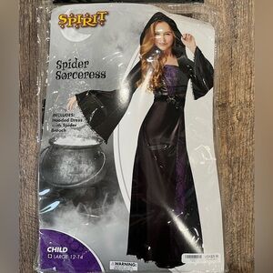 Youth spider sorcerer Halloween costume